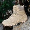Men Tactical Boots Lace Up Military Army Boot Unisex Work Hiking Shoe Desert Waterproof Brand Climbing Shoe Male Ankle Size Plus