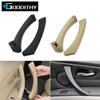 Black Beige Car Interior Left Right Door Inner Handle Panel Pull Trim Cover For BMW 3 Series E90 E91 E92 316 318 320 325