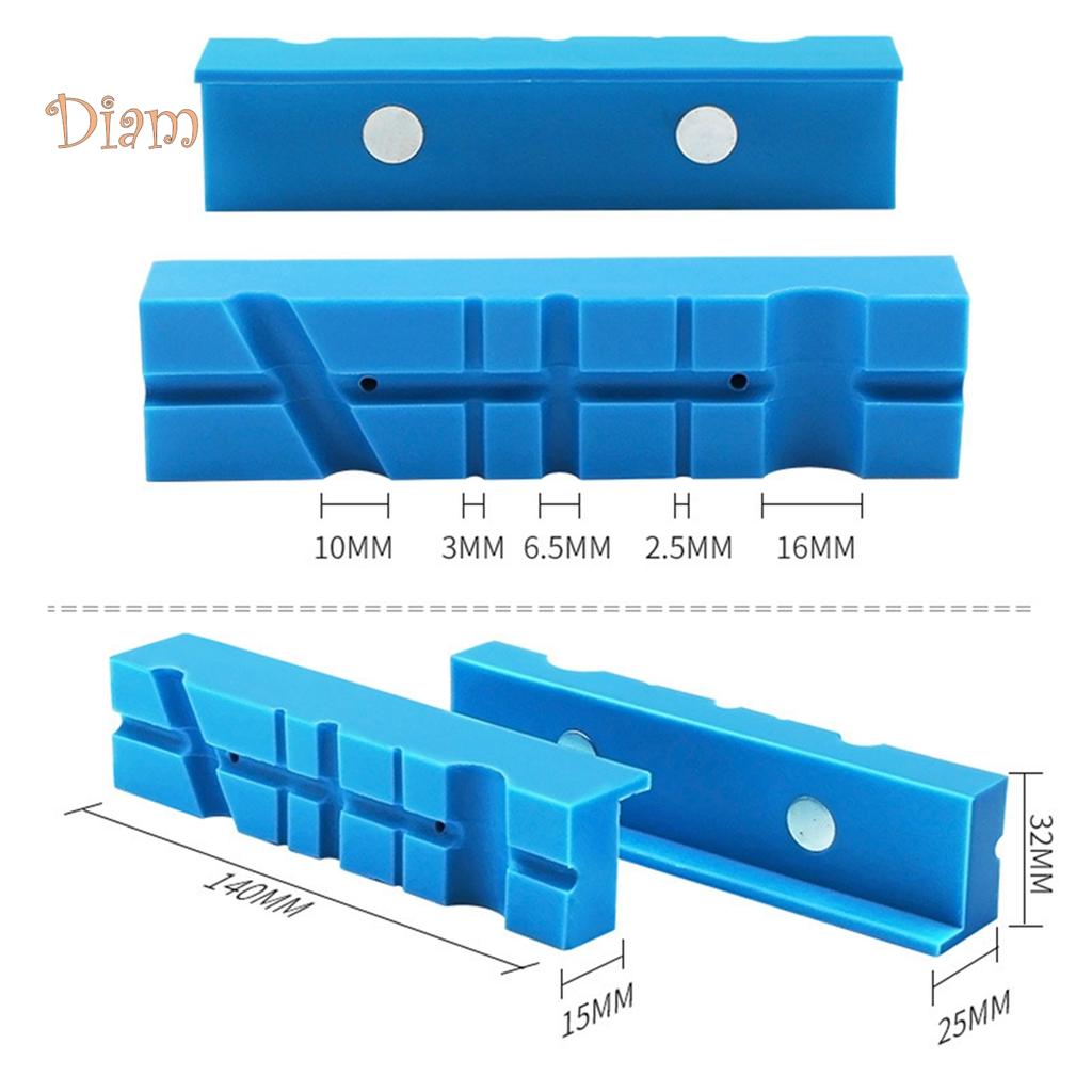 Hara Magnetic Soft Vice Vise Jaw Pads Protection Strip for Gunsmithing Woodworking