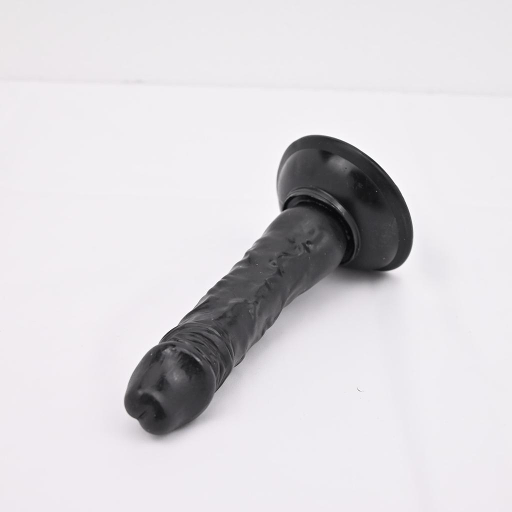 Sex Machine Attachment ROUGH BEAST 7.28" Black/Flesh Dildo for Sex Machine Vac-u-lock Love Machine Attachment Anal Plug Adult Sex Toys