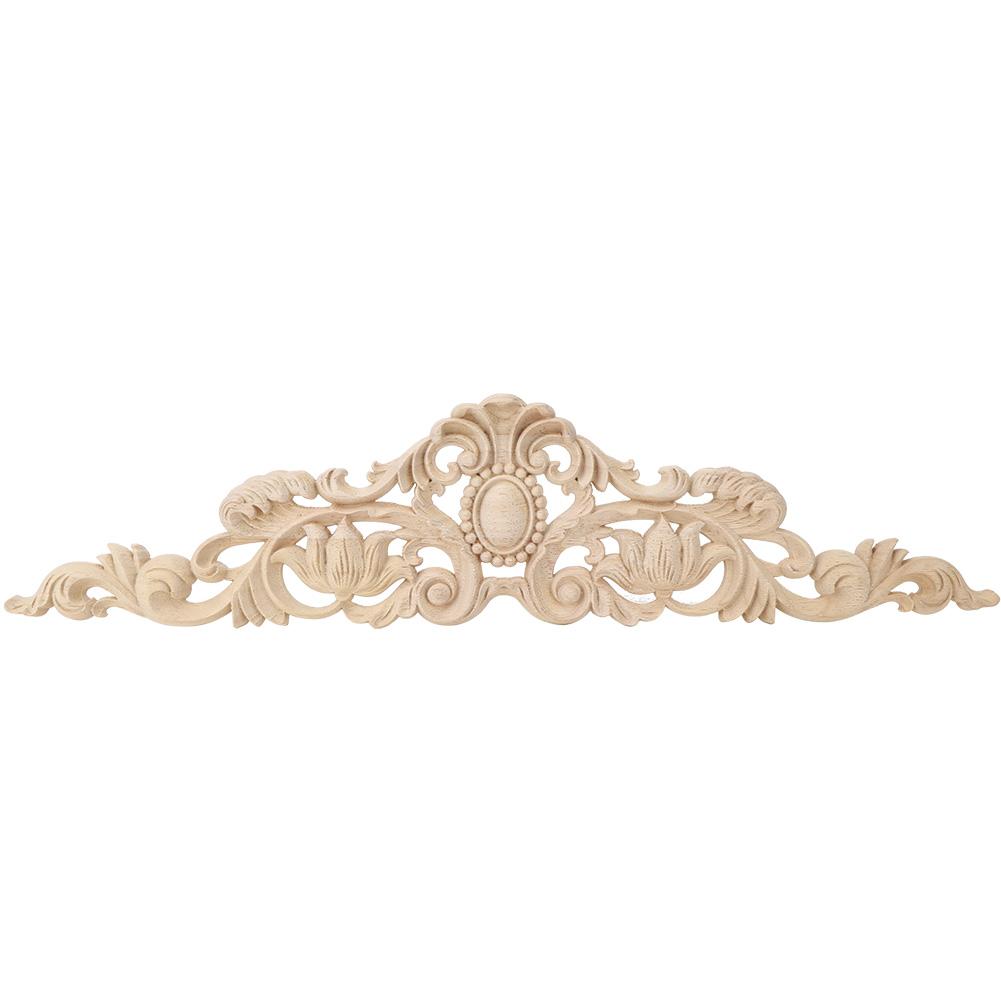 50x12 см европейский стиль резьба по дереву аппликация DIY украшение для домашней мебели двор