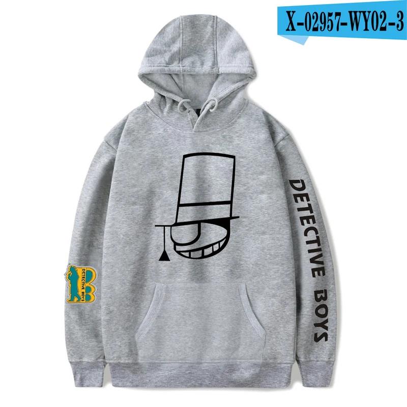 Новая толстовка с капюшоном «Детектив Конан» для мужчин и женщин, модная популярная тенденция, аниме-пуловеры с капюшоном в стиле Харадзюку, классика, простой, с длинным рукавом