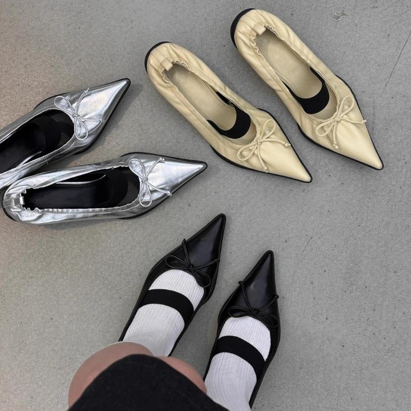 Fashion Retro Designer Mary Jane Shoes Women Strange Heel Bowknot Dress Shoes Female Ballet Style Fashion Brand High Heels Women Pumps