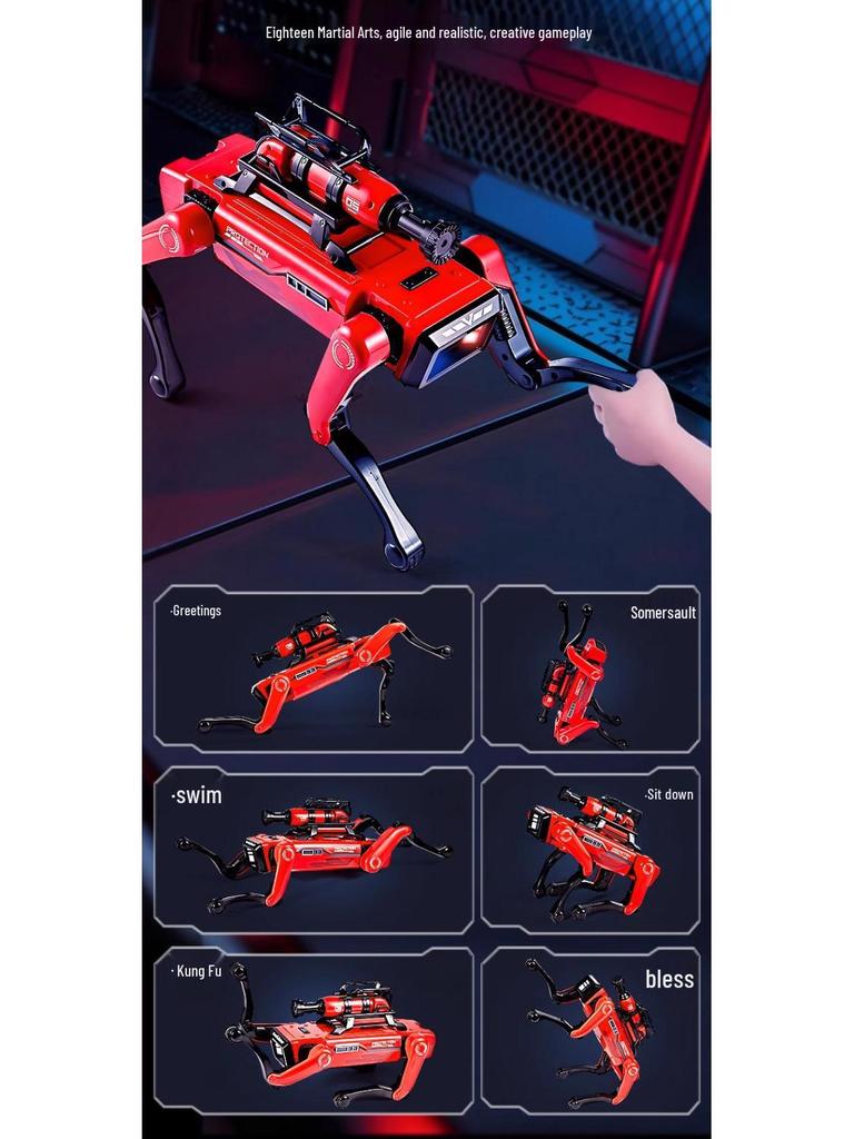 Умный робот-собака: Интерактивная обучающая игрушка для науки и программирования с симуляцией городского пожарного