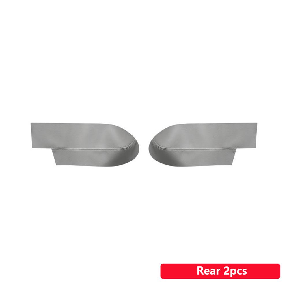 Черный кожаный чехол на подлокотник передней двери для Honda CRV 2007 2008 2009 2010 2011, подлокотник двери автомобиля, панель кожного покрова, отделка