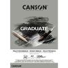 Bloc De Papier - CANSON - Graduate Mixed Media - 30 Feuilles - A3 - Gris Double Face