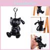 Милый Покемон Мьюту Темно-черный ПУ Подвеска Кукла Игрушка Брелок Детский Подарок 12,5 см/5 дюймов