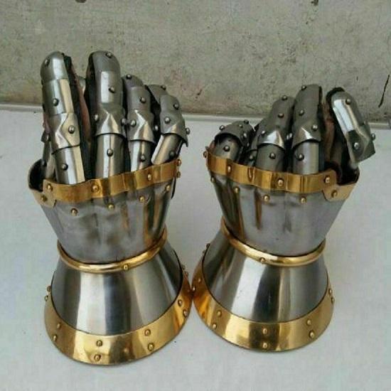 Medieval Steel Gothic Gauntlet Gloves New Antique Armour
