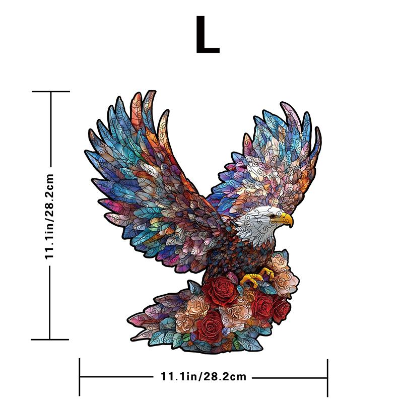 Wooden Irregularly Shaped Animal Jigsaw Puzzles Adult Toys 3D Lions Dinosaurs Eagles Creative Crafts Jigsaw Games Holiday Gifts