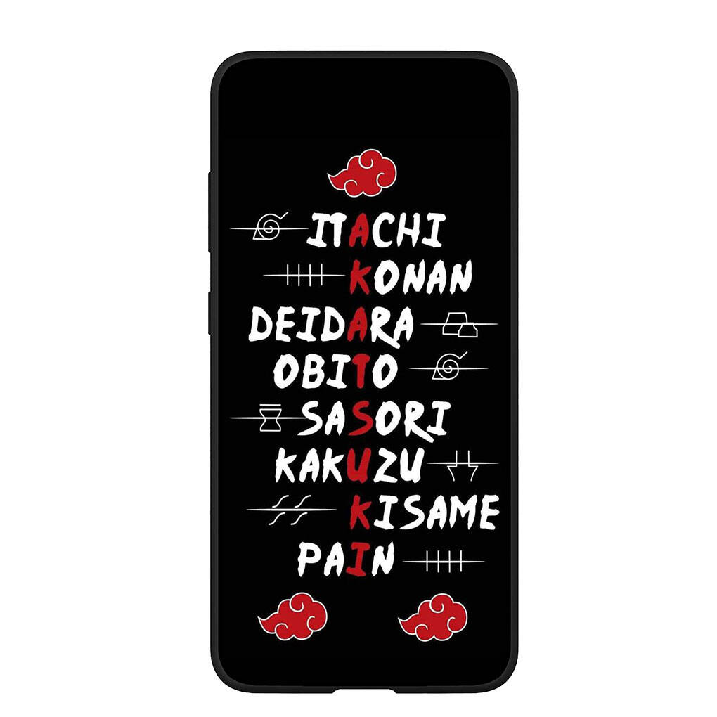 Case for Samsung Galaxy S25 S23 S24 Ultra FE Plus A05 A06 A15 A16 A36 A37 A35 A54 A55 A56 A57 A25 A26 A53 Akatsuki Poster Itachi Naruto Sasuke Cover