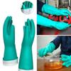 Nitrile Cleaning Protective Gloves Chemical Resistant Gloves Waterproof Reuseable Nitrile Rubber Household Industrial Gloves H9F