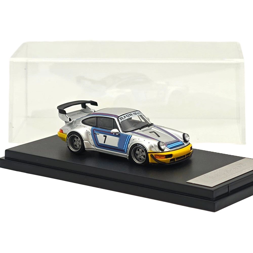 SW 1/64 For RWB 964 #7 Classic Sports Model Diecast Model Car Miniature Limited Edition Collectible
