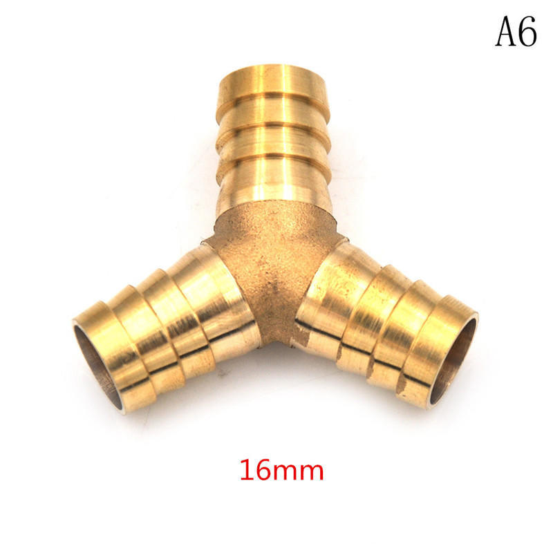 Латунный Ёлочный Y-образный Соединитель Фитинг Разветвитель Практичный для Воздушного и Топливного Шланга KTY