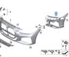 Кронштейн переднего бампера BMW 4 серии G22/G23 - Номер детали 51118076711/51118076712