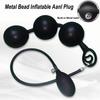 Мужские сексуальные надувные силиконовые анальные пробки с высокой эластичностью, удобные, безопасные, легко моющиеся, выдвижной дизайн, игрушки для флирта для взрослых для мужского удовольствия