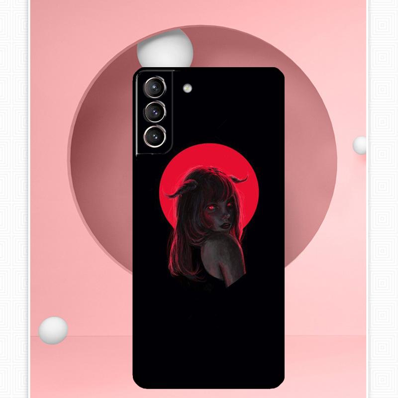 Чехол Devil Woman для Samsung Galaxy S24 S23 Ultra S22 S20 FE S21 FE Note 10 20 S8 S9 S10 Plus
