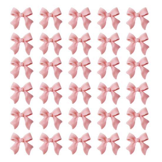 30Pcs Nail Art Decoration Wear Resistant Remove Easily DIY 3D Bowknot Nail Art Butterfly Decoration Parts for Salon