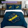 3pcs Duvet Cover Set (1*Duvet Cover + 2*Pillowcase, Without Core), AIK Fotboll Print Bedding Set, Bedroom Decor, All‑Season, Birthday Gift