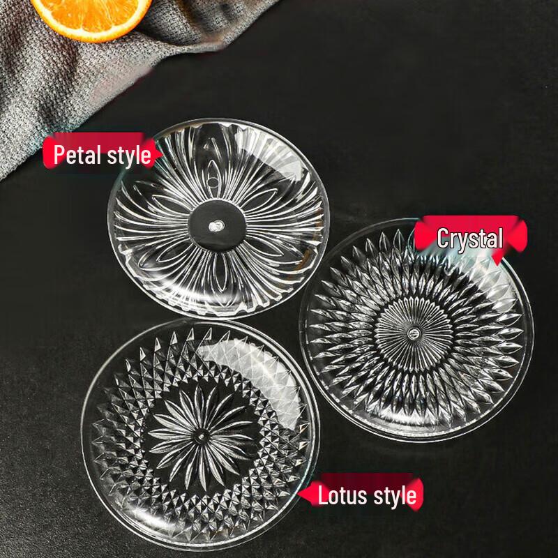 Huihuang Transparent Acrylic Fruit and Dessert Plate