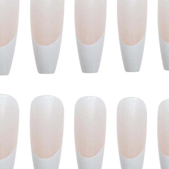 24 шт./компл. набор для самостоятельного дизайна ногтей, накладные ногти, накладные ногти с клеем, водостойкие гелевые накладные ногти, полное покрытие, плоская головка, французские типсы, аксессуары для ногтей