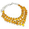 Baltic Amber Handmade 925 Sterling Silver Jewelry Necklace 18" H2B75