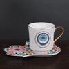 Mysticism Gilded Porcelain Cup&saucer Creative Painted Coffee Mug Dining Table Milk Mugs Afternoon Tea Teacup Fruits Juice Cup