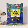1Pc Spongebob'S Underwater Adventure Blanket Soft And Comfortable Casual Warm Camping Travel Christmas Halloween Xmas Gift M928335