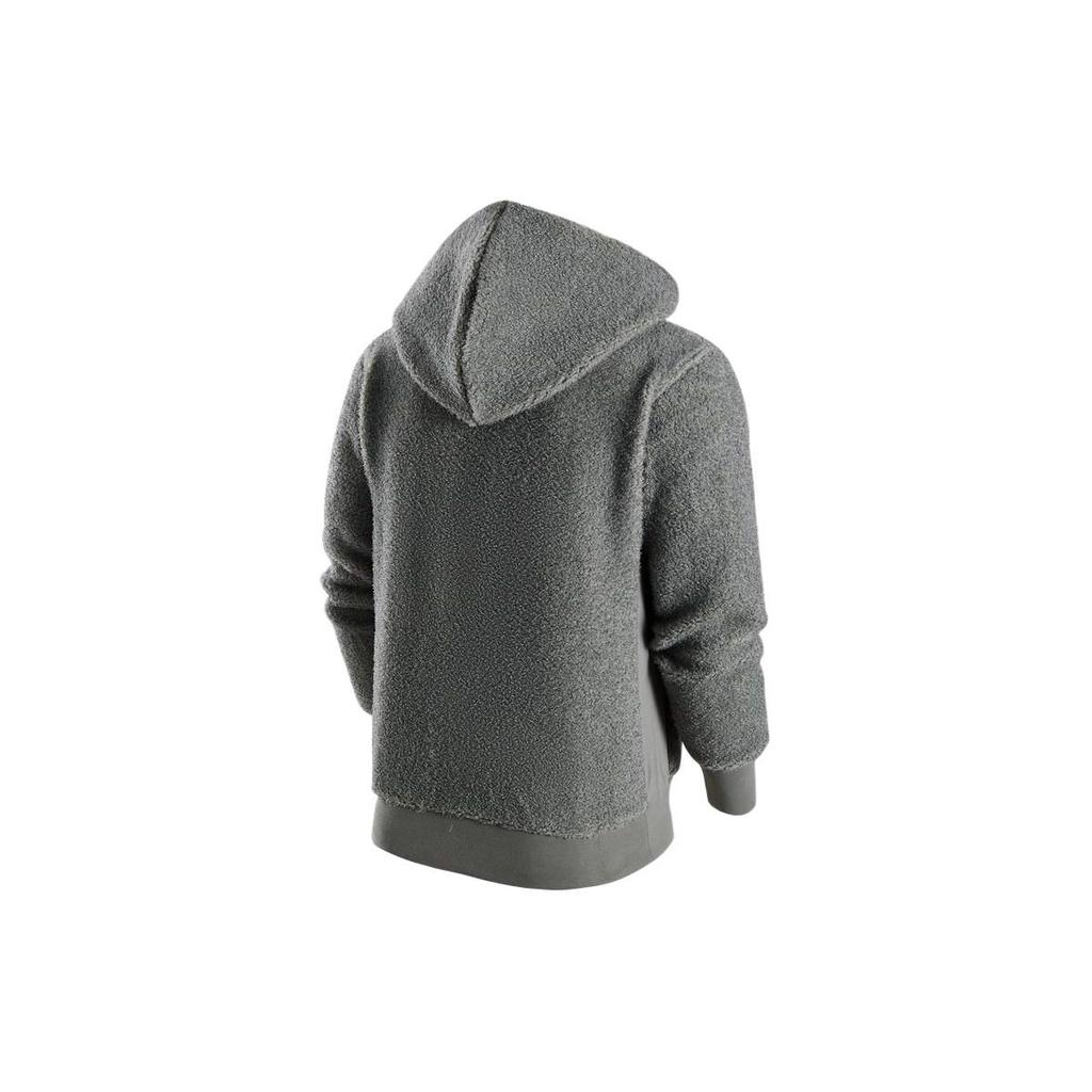 Nike Hooded Pullover Sweatshirt With Logo Lettering Men Tops Dark-Muddy-Gray FD8467-053