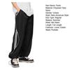 Unisex Pants Retro American Style Streetwear Thin Side Pockets Elastic Waist Wide Leg Solid Color Gym Traning Jogging Sweatpants Long Trousers