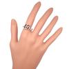 GUCCI Double G key ring Ring 627760 J8400 0701 Silver925 #6.6(US Size) 5.6g Women Used