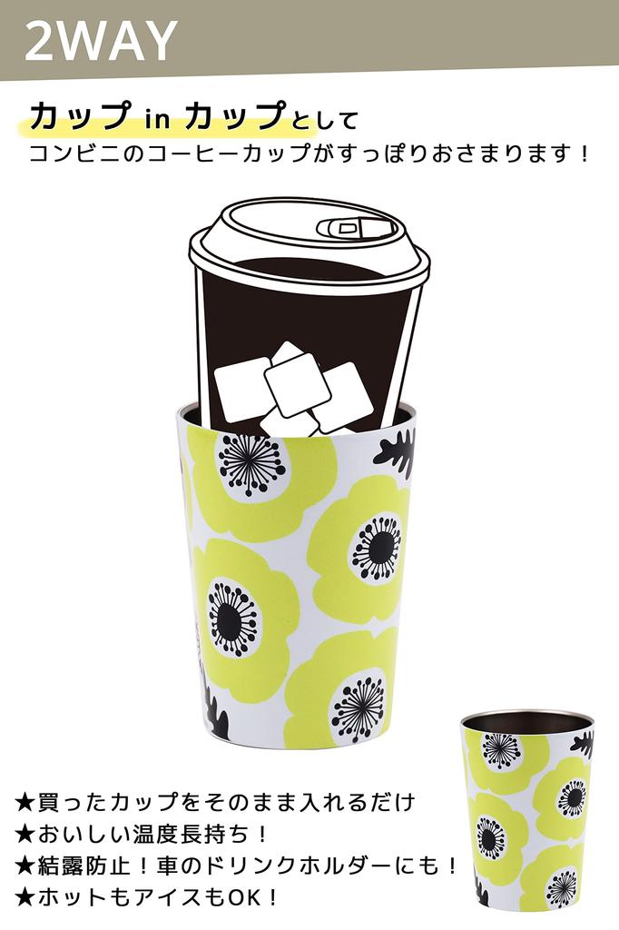 Стакан OGURA из нержавеющей стали для магазинов у дома, кофейная чашка 450 мл, вакуумная термоизоляционная кружка, скандинавский желтый цвет Tuuli