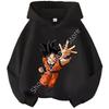 Новые Худи Dragon Ball Z Детские Флисовая Толстовка с Гоку Y2k Модная Плюшевая Толстовка с Аниме Рисунком Одежда для Мальчиков Подарок