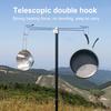 Подставка для светильника из алюминиевого сплава с выдвижными крючками, высокая стабильность, защита от сотрясений, нержавеющая наружная подставка для фонаря для кемпинга