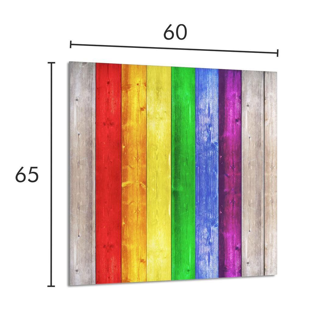 PANEL SZKLANY DO KUCHNI 60x65 Kolorowa