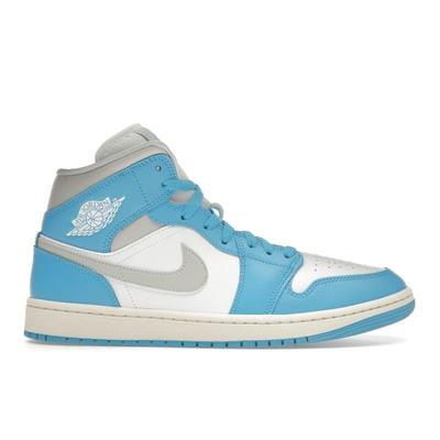 Air 1 Mid Dark Powder Blue женские кроссовки Summit-Grey White BQ6472-400