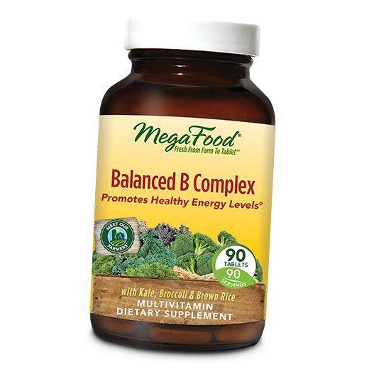 Витамины группы В, Balanced B Complex, Mega Food  30таб (36343026)
