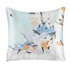 100 Percent Silk Pillowcase Floral Print Both Sides With Zipper Multicolor Decorative Throw Pillow Cushion Cover