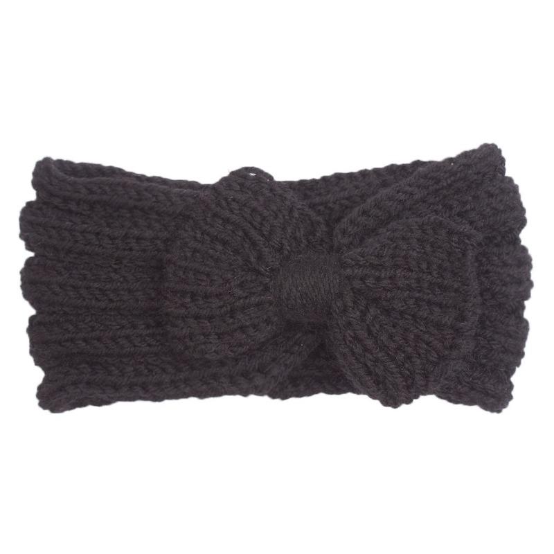 Autumn and Winter Baby Wool Headband, Baby Solid Color Comfortable Bow Hair Accessories, Children's Headband