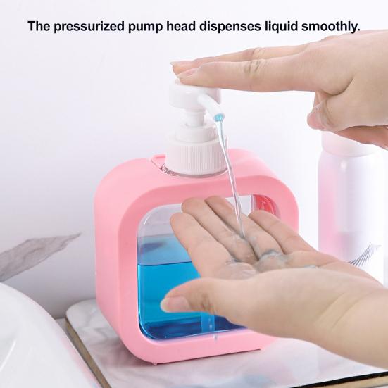 Бутылка для лосьона, герметичная, прозрачный дизайн, дозатор с помпой, широкое горлышко, пластиковая, водонепроницаемая