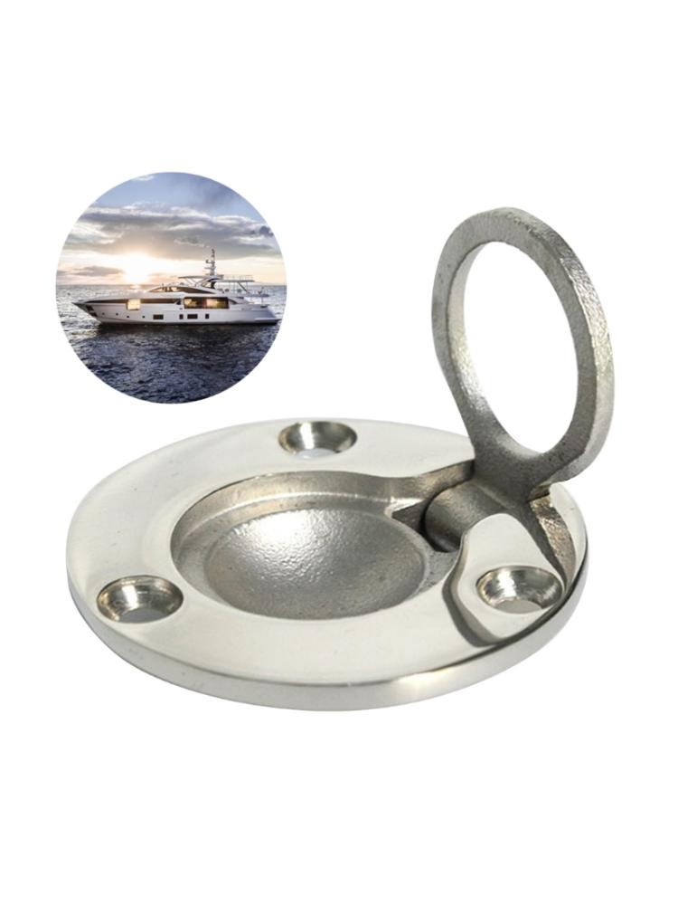 Кольцо с ручкой подъема для палубы из нержавеющей стали 316, дверные ручки для морской лодки, каравана, ручки для шкафа, утопленное кольцо для подъема