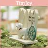 Fence Dog Garden Resin Figurine For Home Decor And Business Gift Promotions