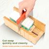 1 Набор силиконовых форм для мыловарения, деревянная форма, набор для мыловарения, с волновым и прямым резаком из нержавеющей стали, инструменты для мыловарения