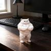Напечатанная на 3D-принтере мускулистая фигурка кота, статуэтка сильного кота, украшение для дома, офиса, рабочего стола, подарок для любителей фитнеса