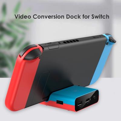 Портативный видеоконвертер HDMI в ТВ Type-C, адаптер для быстрой зарядки, подставка для Nintendo Switch NS