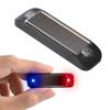 Car Alarm Warning Solar Flash Light LED Light Fake Security System Anti-Theft Sign 12V Waterproof Car Replacement Accessories