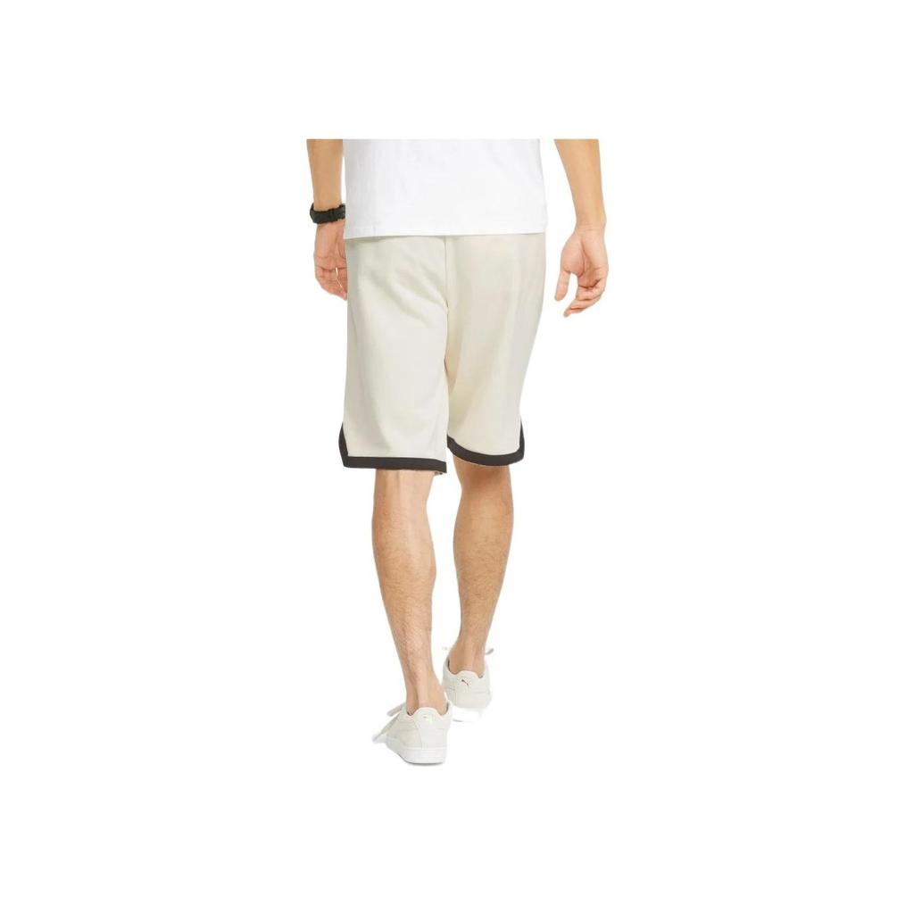 Puma Team Shorts 8" Pt Sports Casual Colorblock Logo Knit Men Bottoms White 536923-65