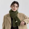 Versatile Solid Color Knitted Scarf Scarf Plush Soft Male and Female Couples Scarf Autumn and Winter Outer Shawl