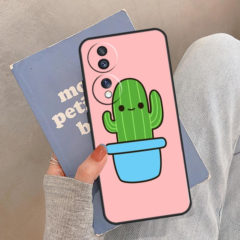Летний чехол с узорами кактусов для Honor Magic 5 6 7 8 Pro Чехол для Honor 200 400 Lite 50 70 90 X8a X8b X9a X9b X9c