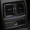 Carbon Fiber Auto Interior Rear Air Conditioning Outlet Trim Cover Sticker For BMW 3 Series F30 3GT F34 2013-19 Car
