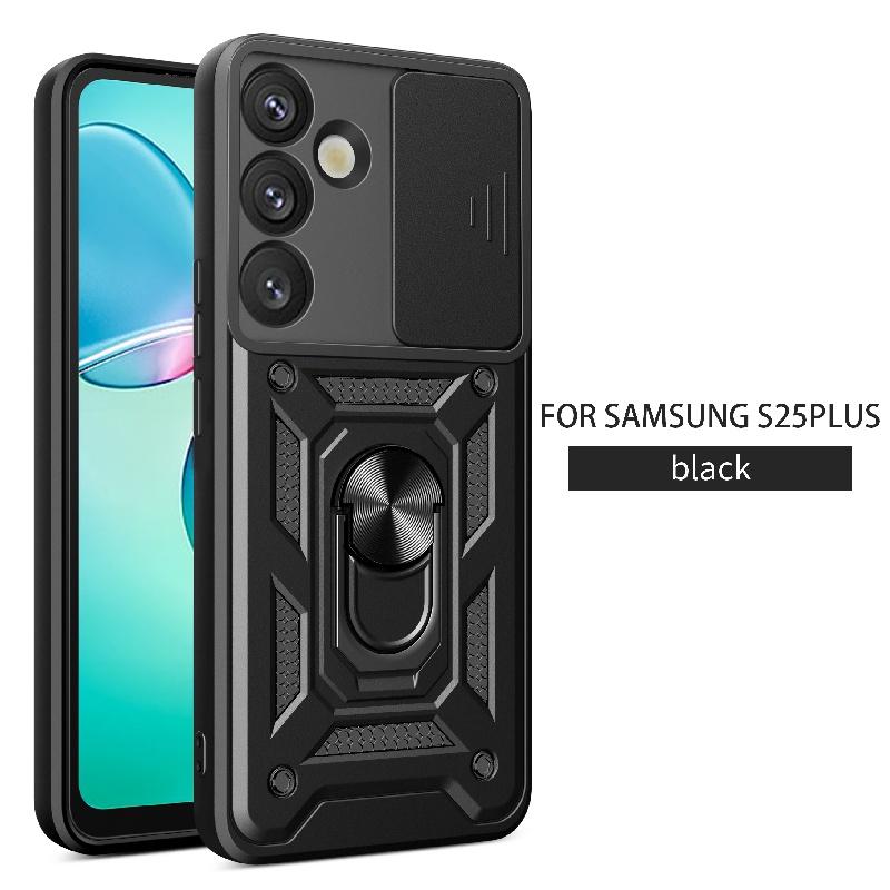 Чехол для Samsung Galaxy 25 Plus Защитный бронированный чехол для телефона с выдвижной защитой камеры для Samsung Galaxy 25 Ultra Магнитный держатель Кольцо Крышка